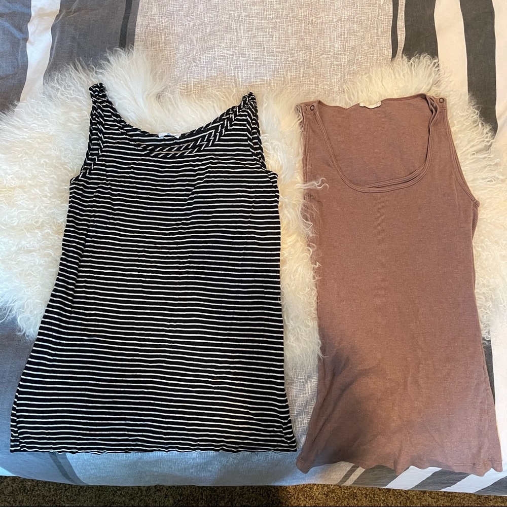 Bun nursing tank tops
